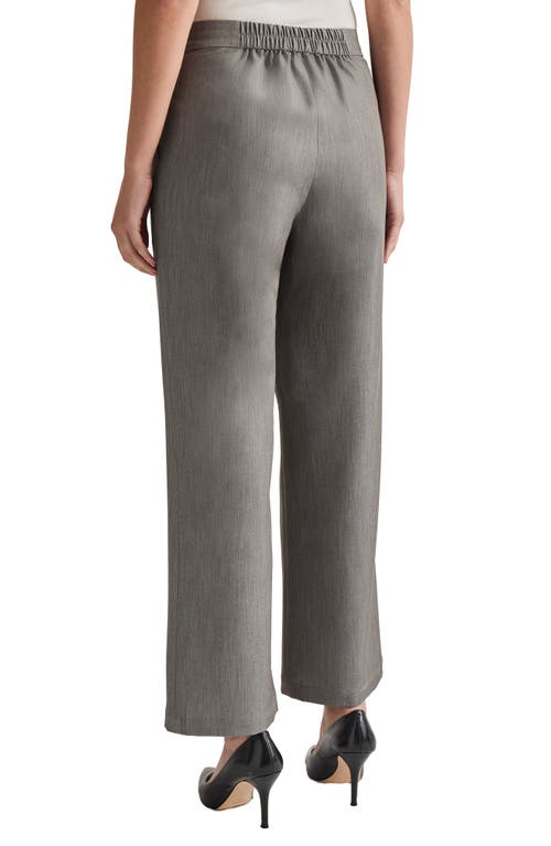 Misook Stretch Woven Wide Leg Pants