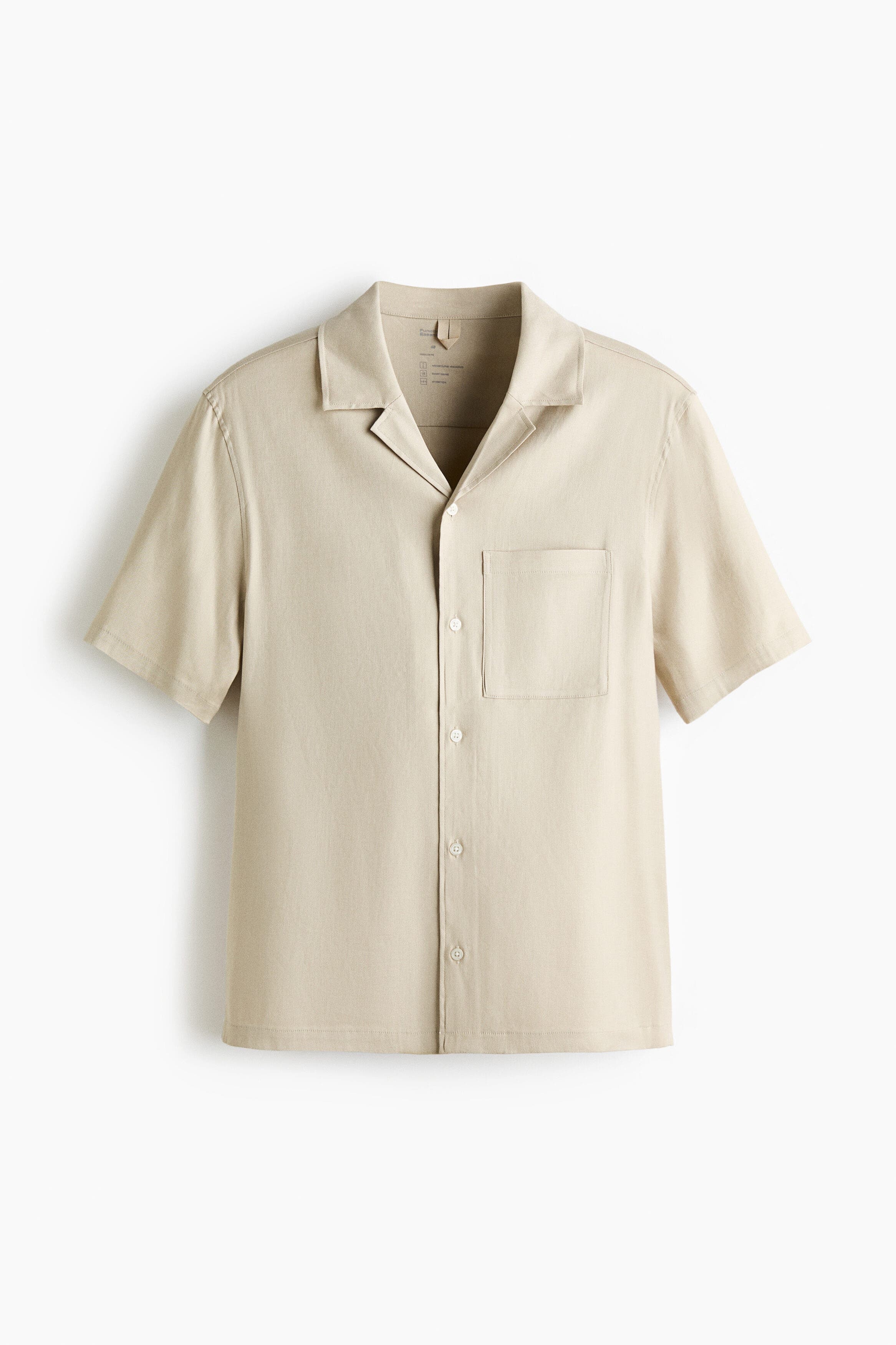 Easy care relaxed-fit linen-blend shirt - image 3