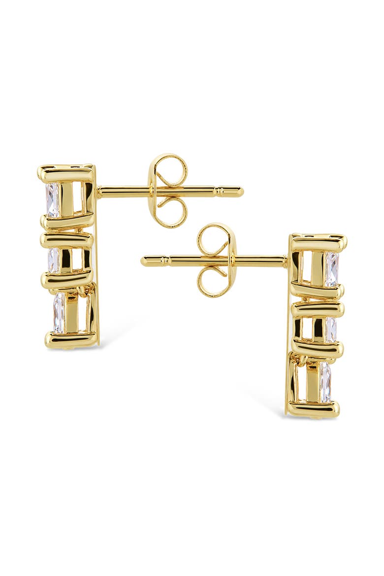 Celeste Cubic Zirconia Drop Stud Earrings, Alternate, color, GOLD