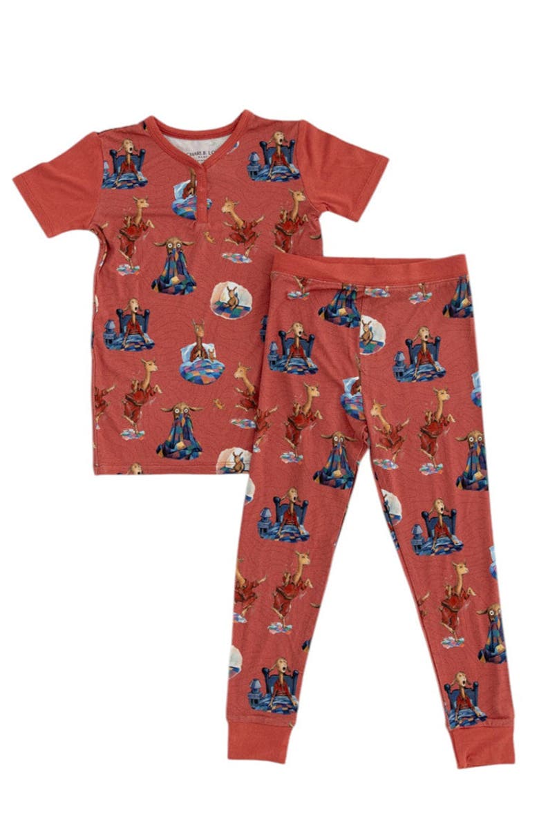 Charlie Lou Baby<sup>®</sup> Baby's Llama Llama Red Pajama Pajama Set, Main, color, 