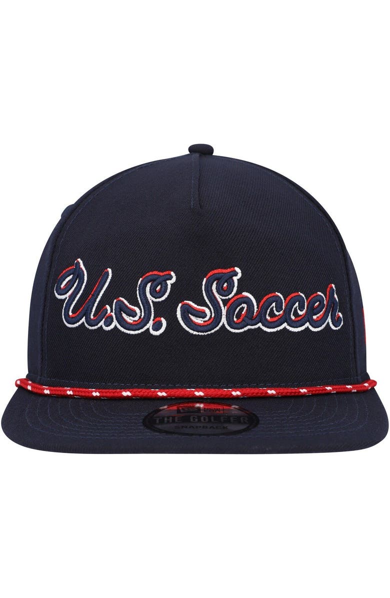 New Era Men's New Era Navy USMNT Script Golfer Adjustable Hat, Alternate, color, Navy