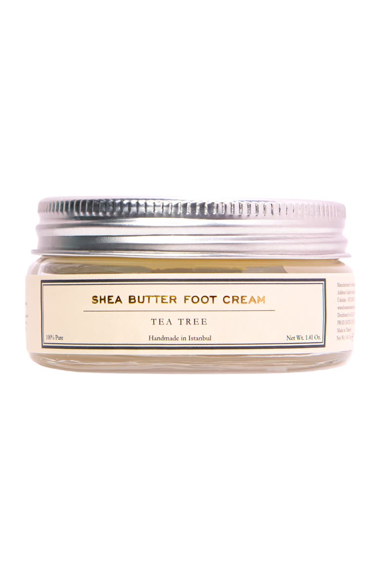 Shea Butter Tea Tree Hydrating Soothing Foot Cream, Main, color, Cream