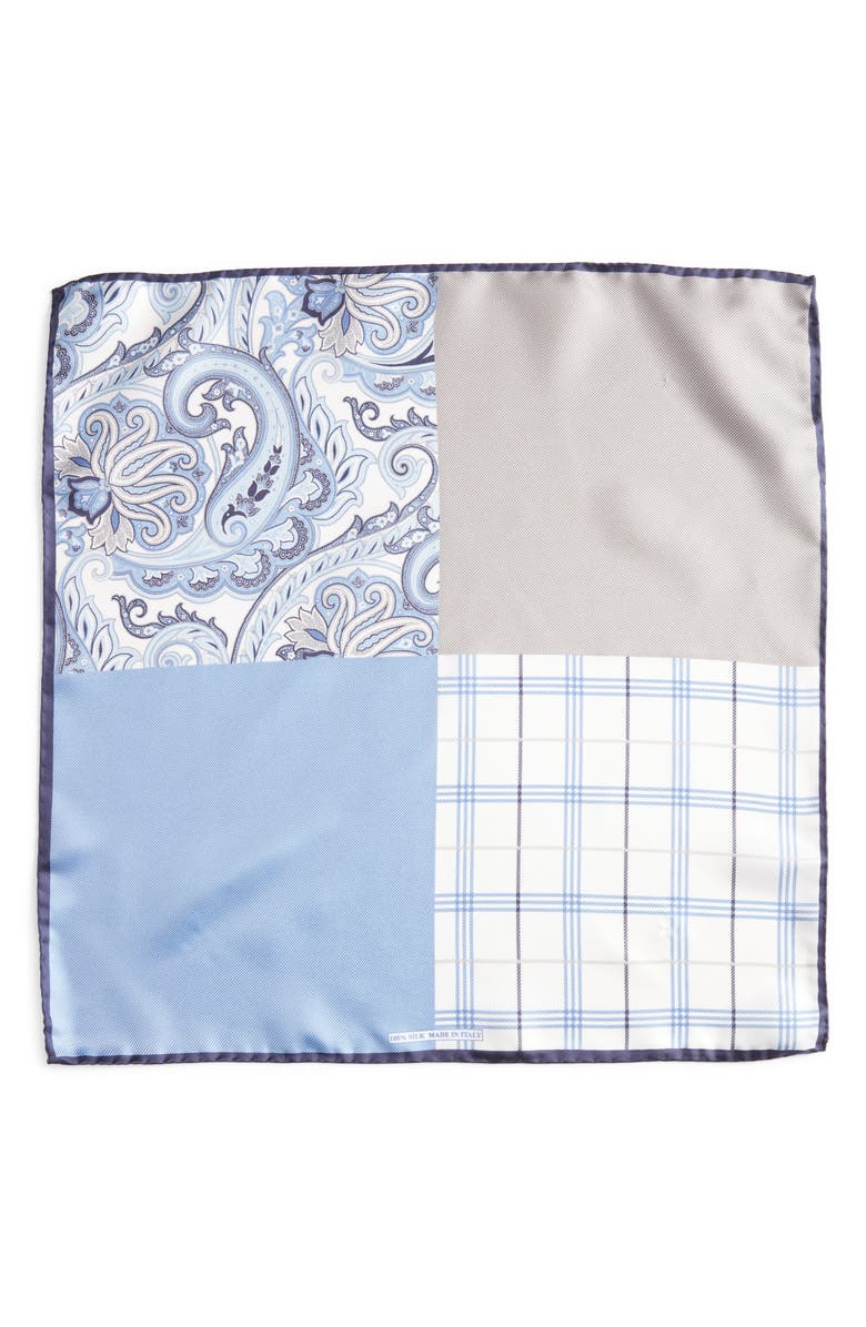 Nordstrom Four Panel Silk Pocket Square, Alternate, color,