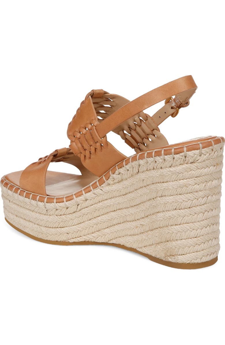 Veronica Beard Riya Slingback Espadrille Platform Wedge Sandal, Alternate, color, Natural