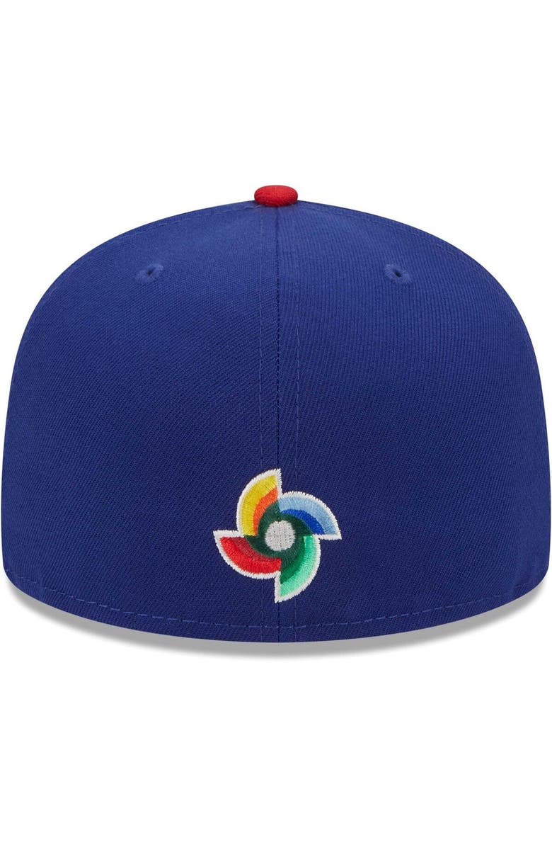 New Era Men's New Era Blue Dominican Republic Baseball 2023 World Baseball Classic 59FIFTY Fitted Hat, Alternate, color,