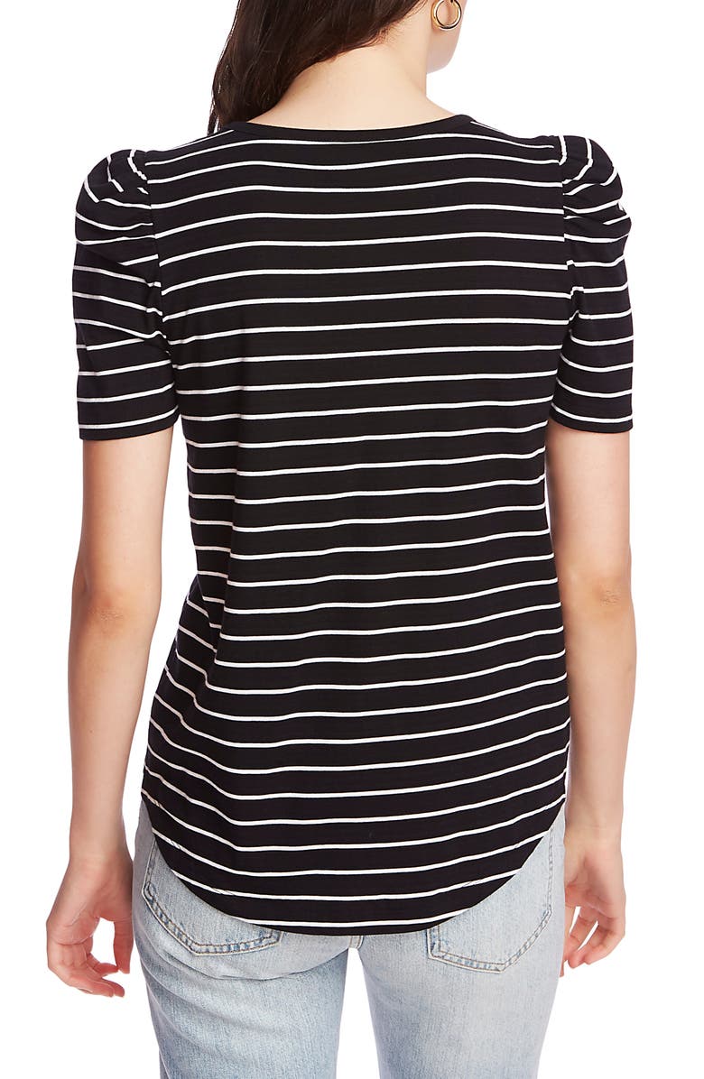 Court & Rowe Stripe Puff Sleeve Tee, Alternate, color,