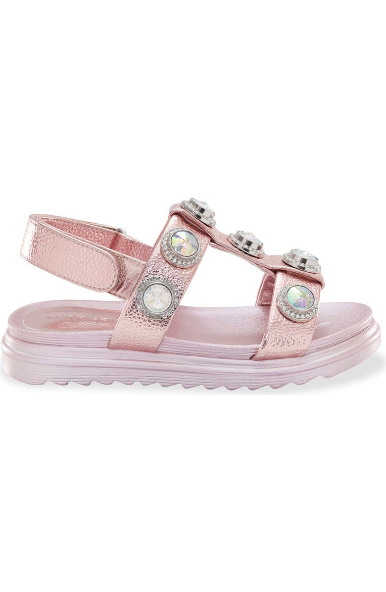 Kurt Geiger London Kids' Mini Orson Crystal Sandal, Alternate, color,