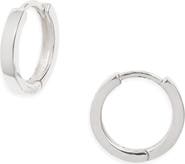Nashelle Square Edge Huggie Hoop Earrings