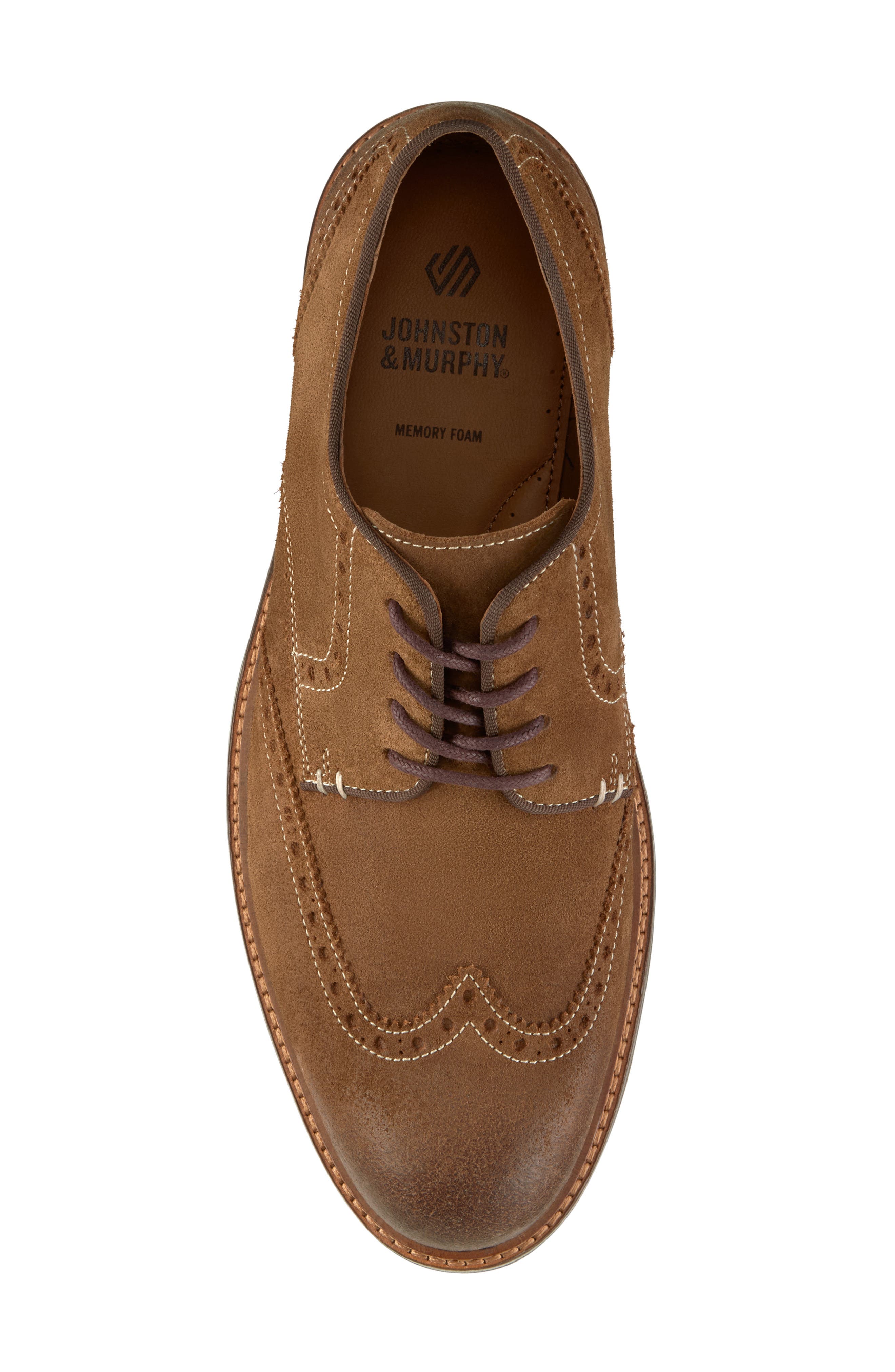 Calder Wingtip, Alternate, color, SNUFF WAXED SUEDE