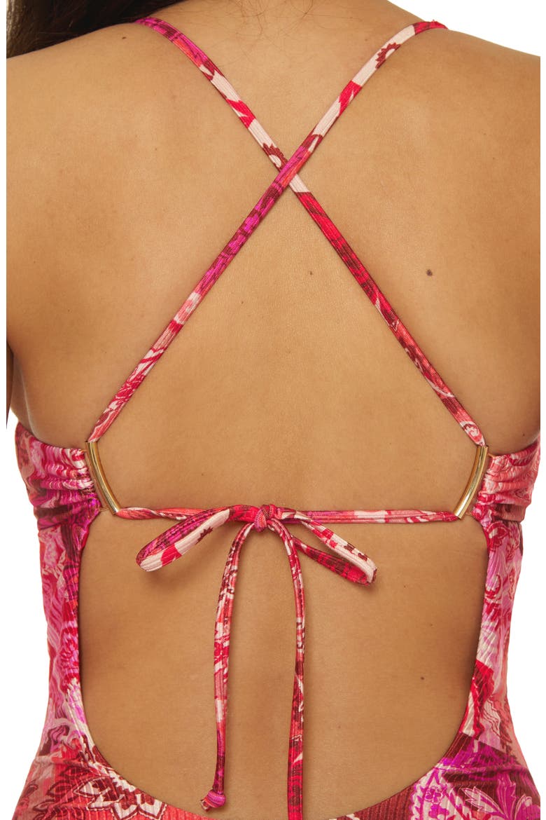 Bali One-Piece Swimsuit, Alternate, color, RED MULTI