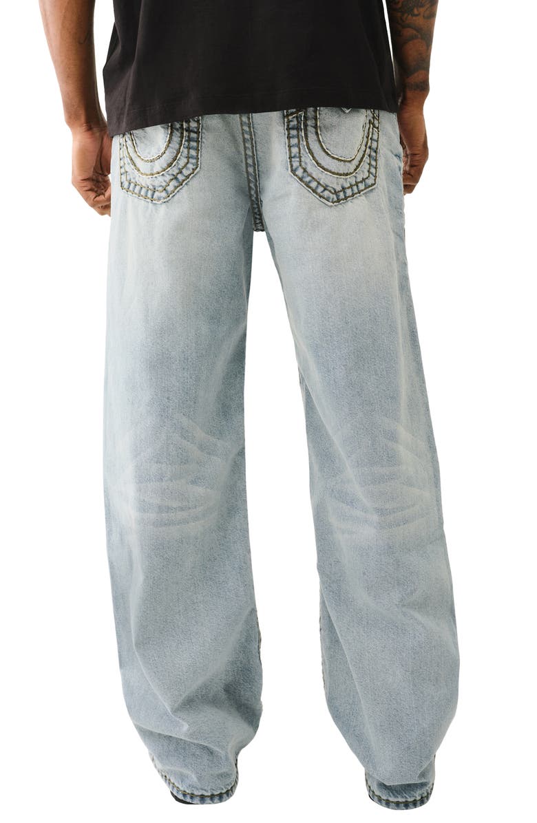 True Religion Vinny Rope Stitch Ultra Baggy Jeans, Alternate, color, Rocky Point Light Wash