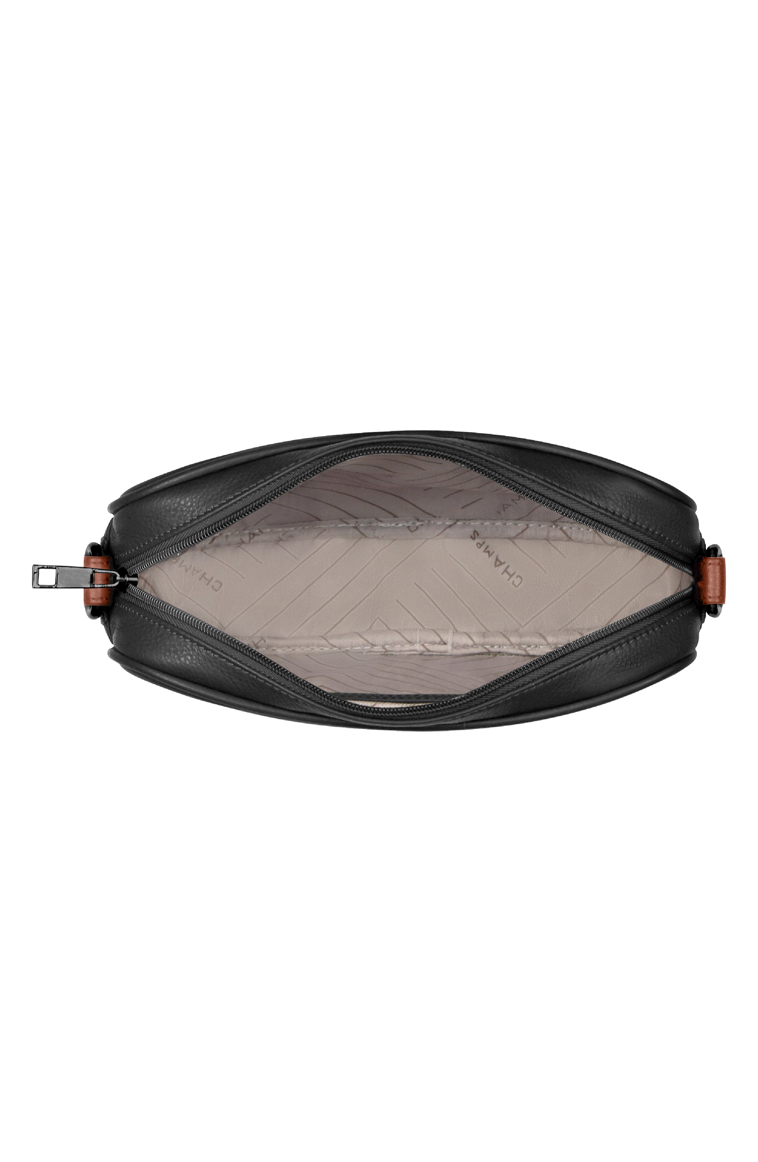 CHAMPS Onyx Water Resistant Crossbody Bag, Alternate, color, Black