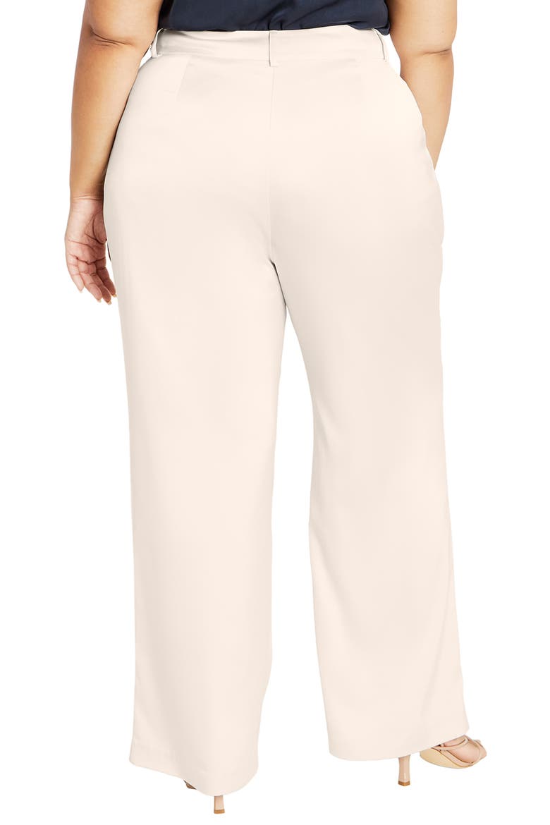 Rylie Wide Leg Satin Pants, Alternate, color, OAT