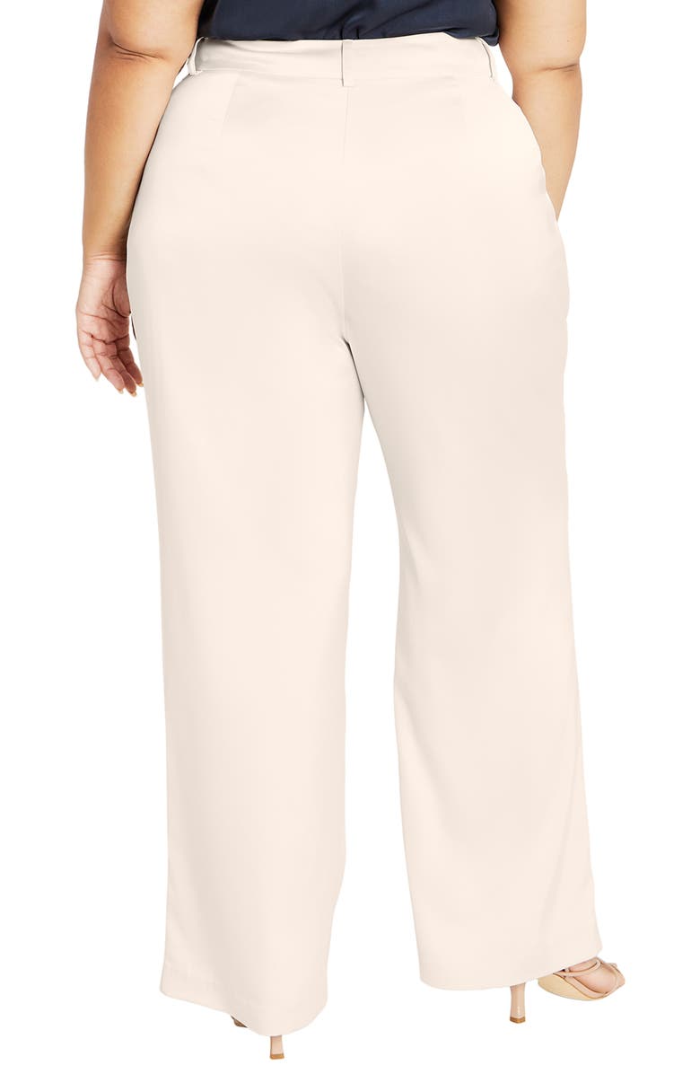 City Chic Rylie Wide Leg Satin Pants, Alternate, color, 