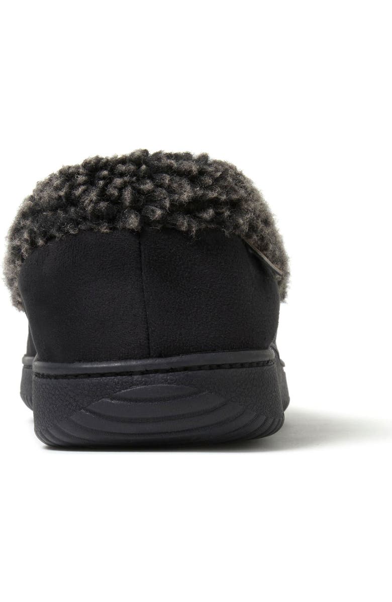 DEARFOAMS Alexander Microsuede Moccasin Slipper, Alternate, color, Black