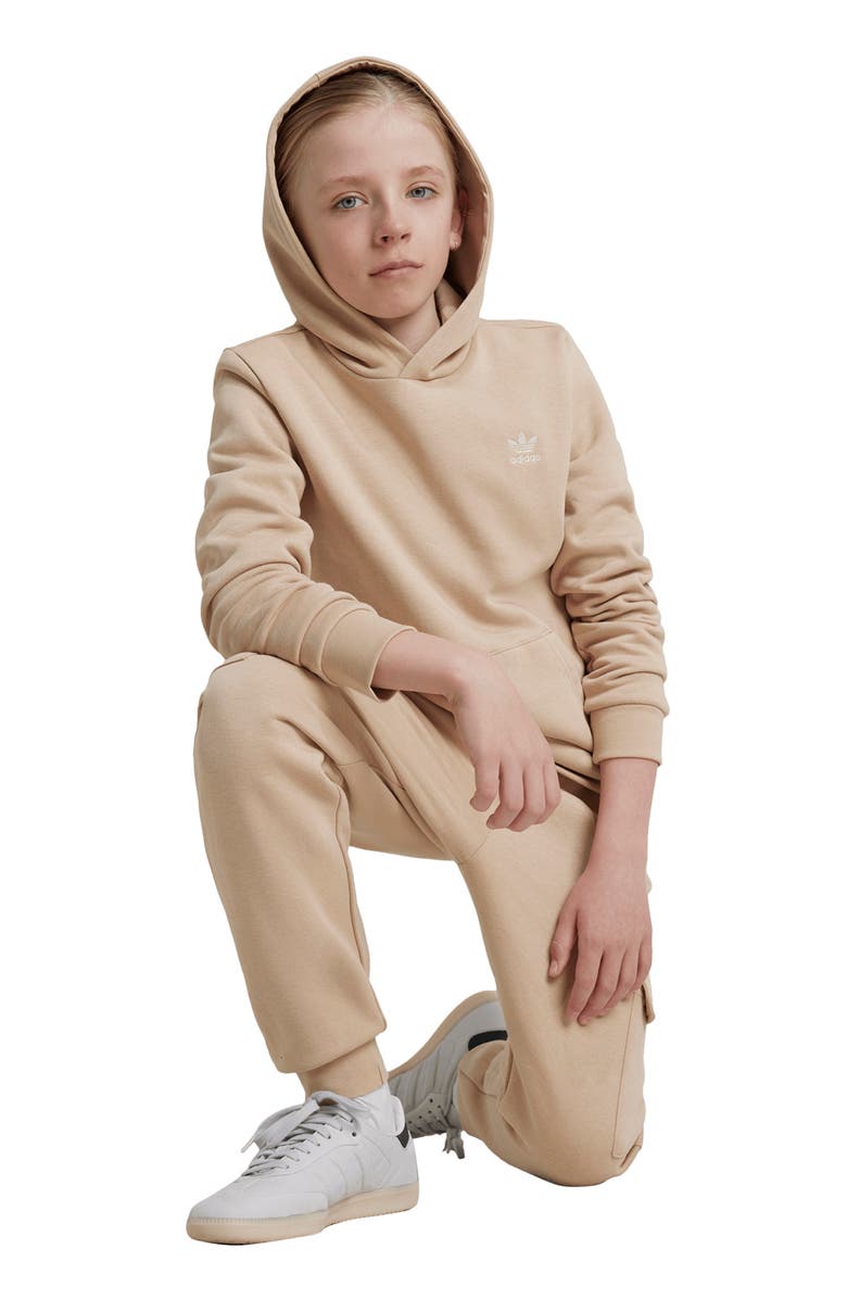 adidas Kids' Logo French Terry Hoodie, Alternate, color, 