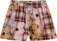 Desigual Mixed Print Cotton Shorts