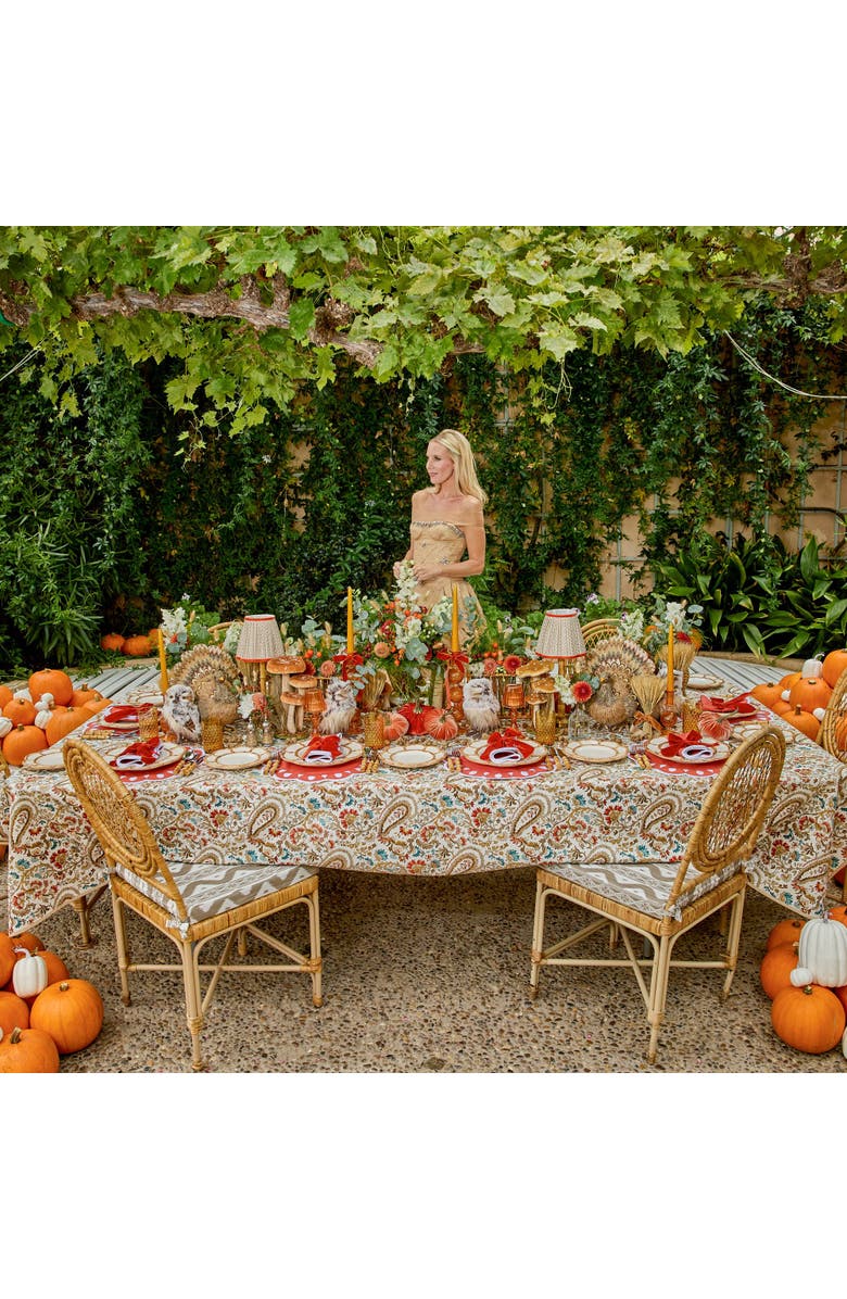 Mrs. Alice Putty & Orange Lotus Lampshade, Alternate, color, Neutral