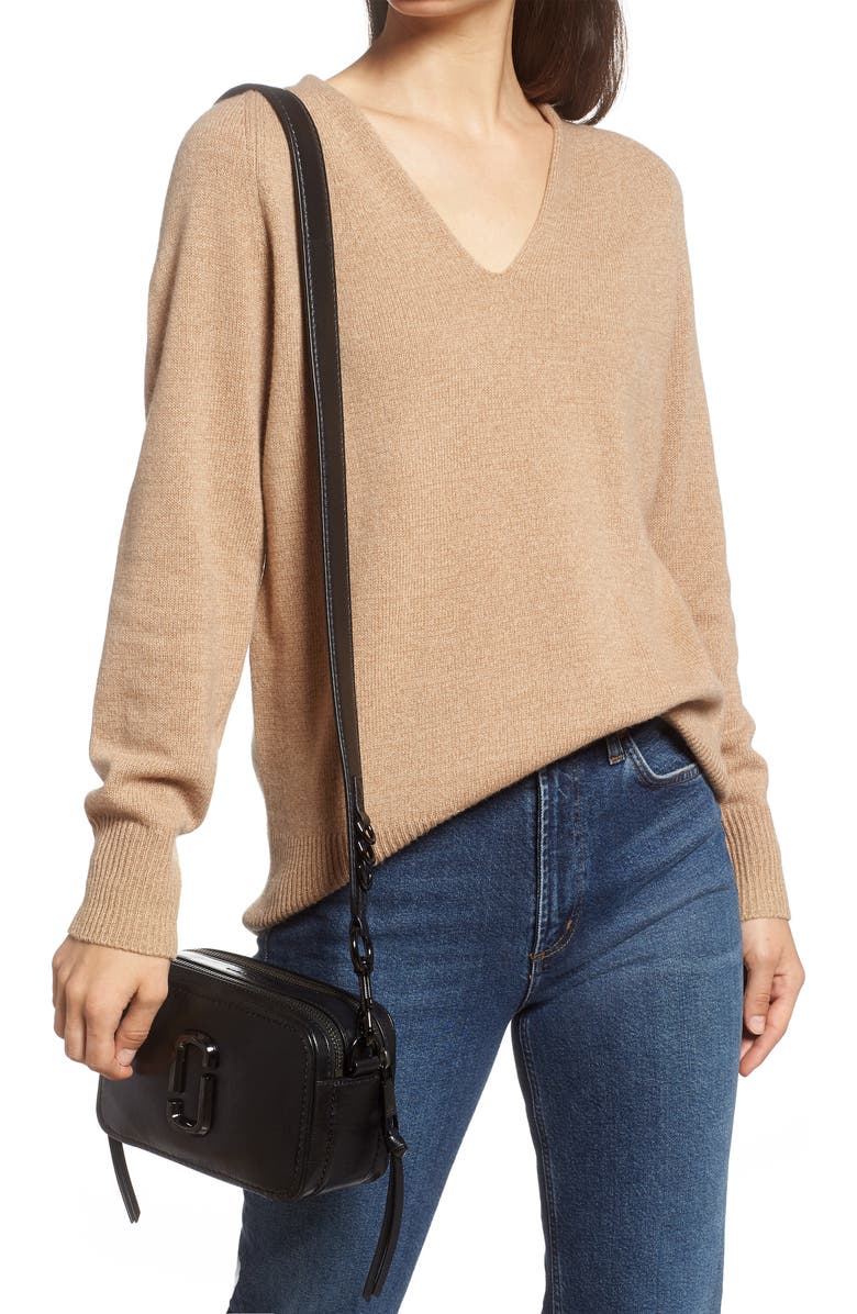 Marc Jacobs The Softshot 21 Leather Crossbody Bag, Alternate, color,