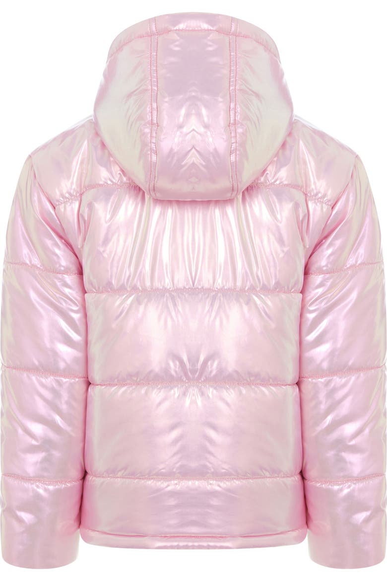 Hooded Puffer Coat, Alternate, color, Hello Kitty Pink