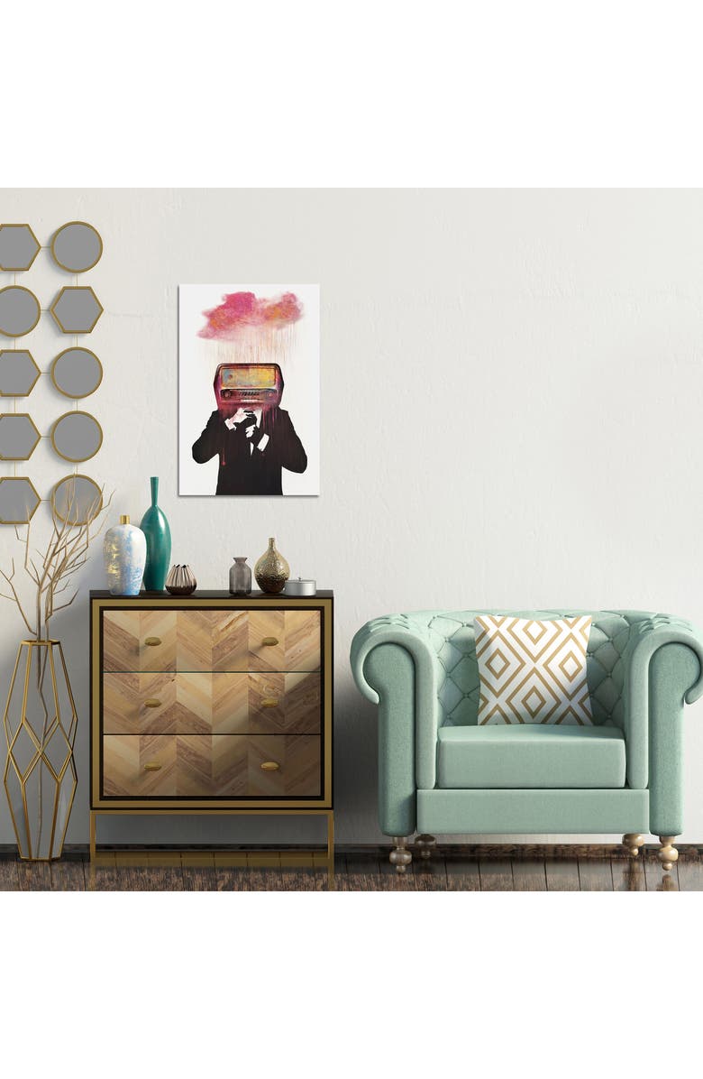 iCanvas Radiohead by Dániel Taylor Canvas Wall Art, Alternate, color, Black