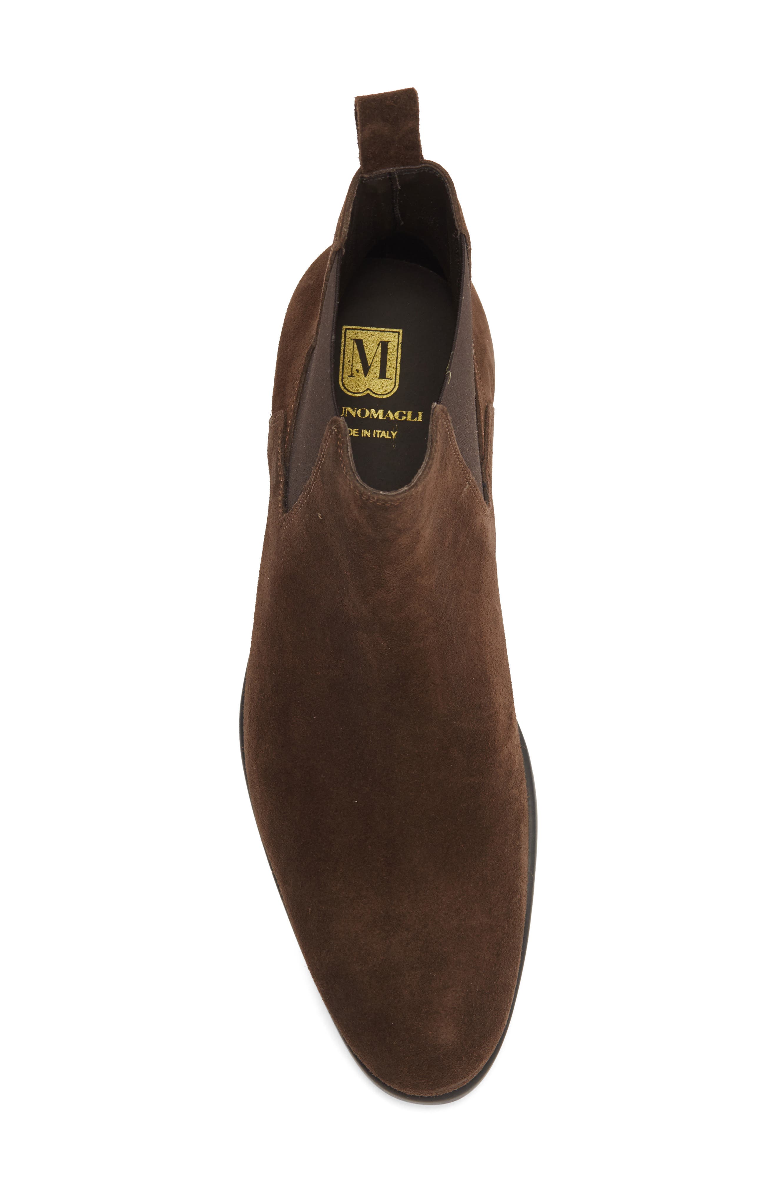 Nello Chelsea Boot, Alternate, color, DARK BROWN SUEDE