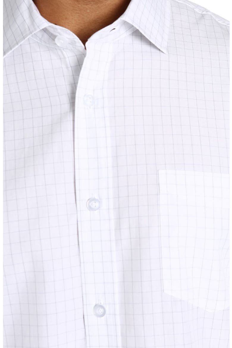 Hayati Grid Button-Up Shirt, Alternate, color, WHITE HAYATI