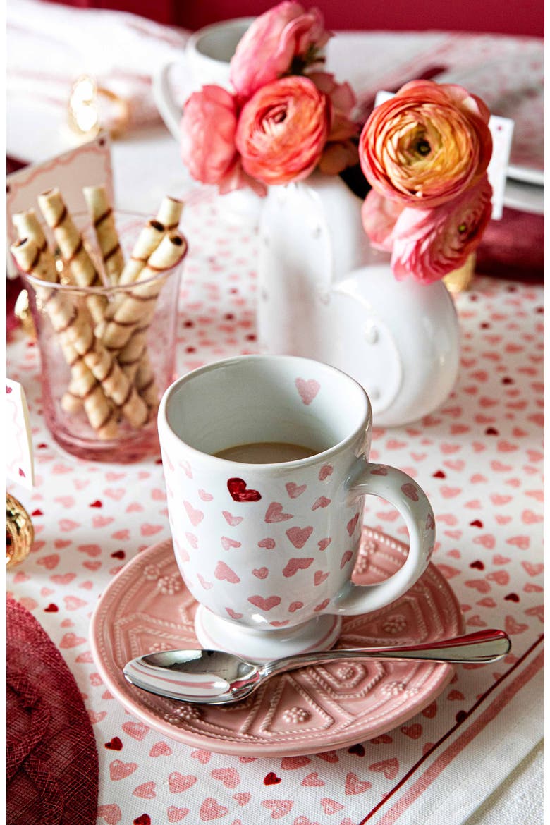 Love You More Footed Mug, Alternate, color, PINK