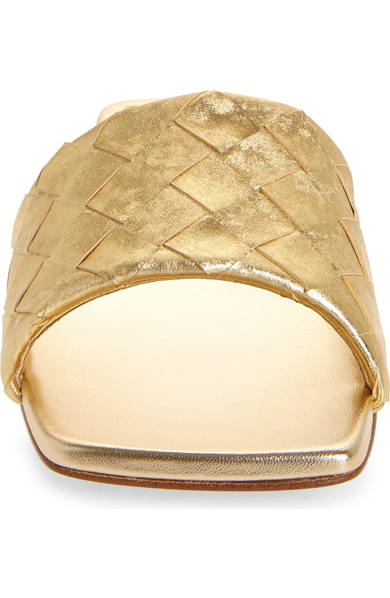 Bottega Veneta Parco Intrecciato Slide Sandal, Alternate, color, 8472 Gold