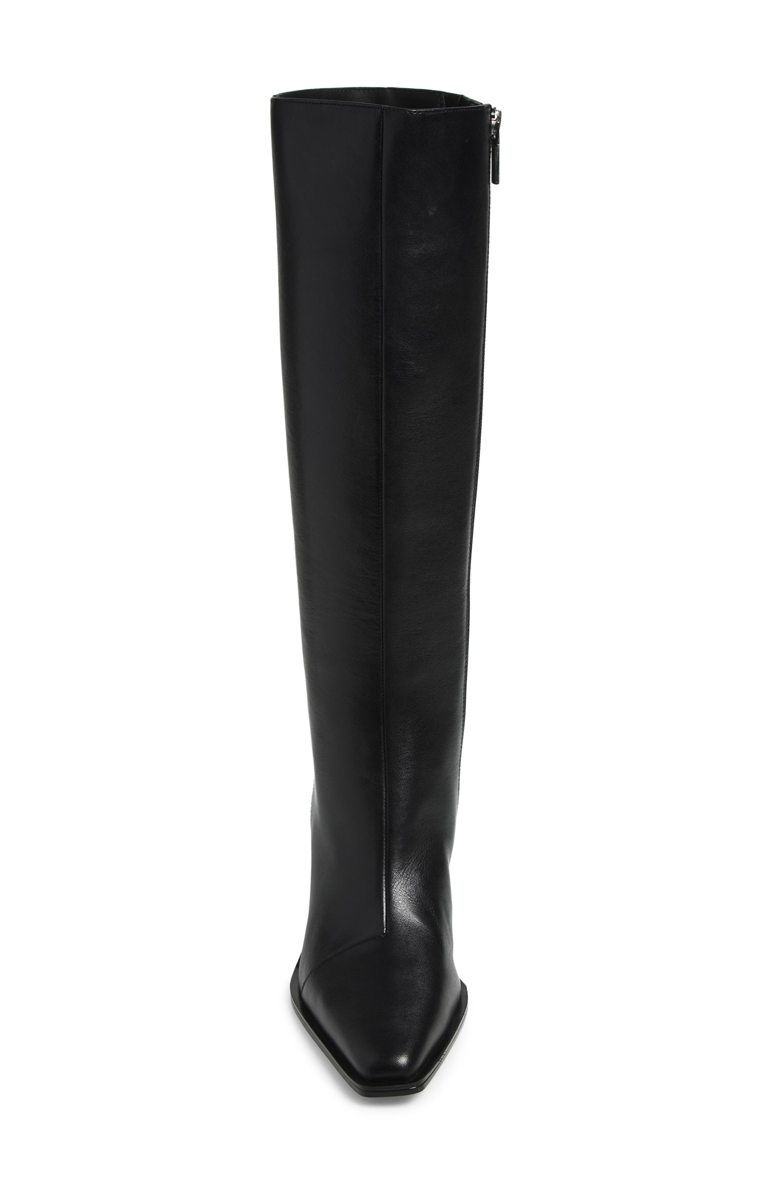 Newbury Leather Knee High Boot, Alternate, color, BLACK