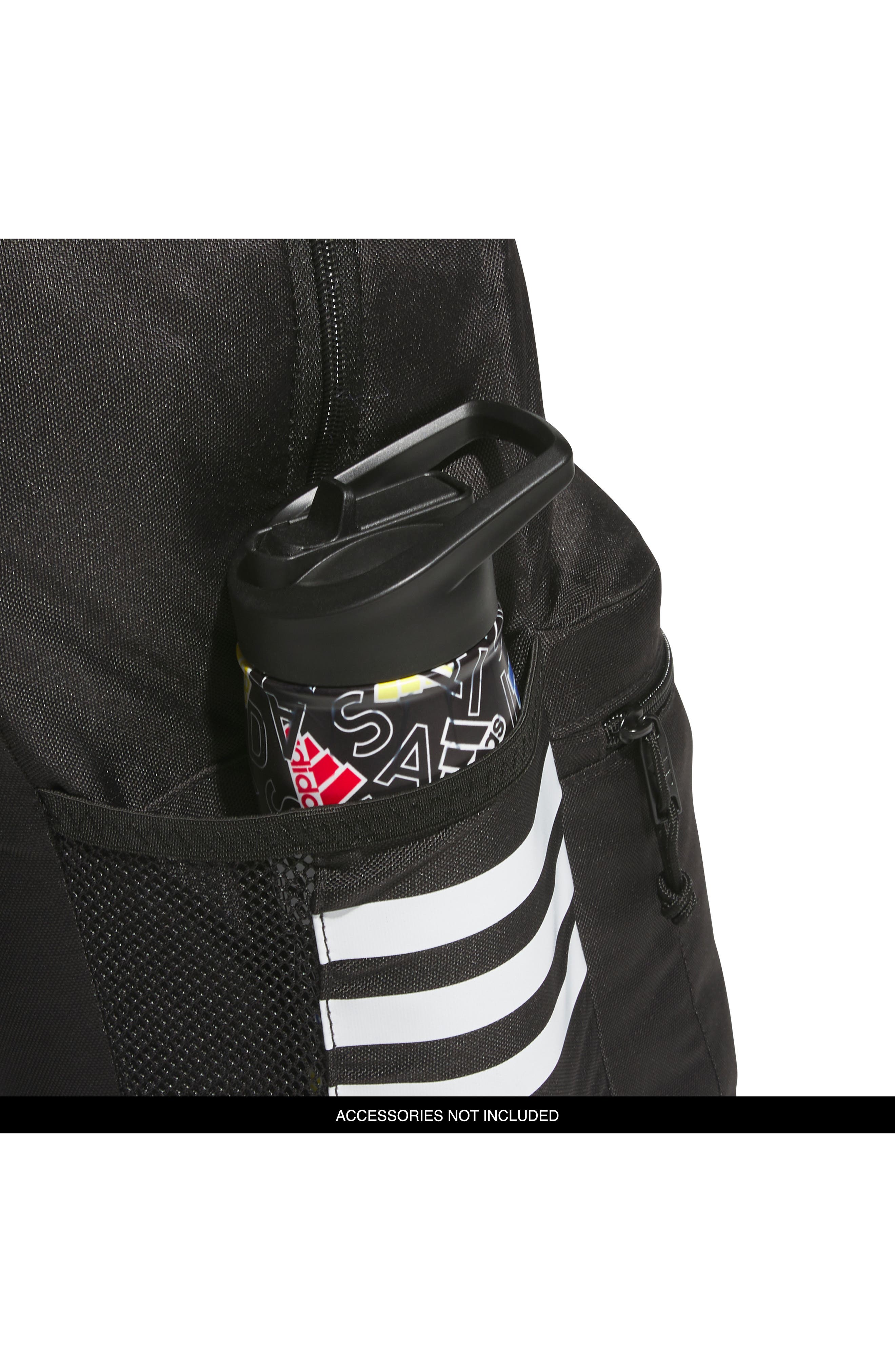 adidas Classic 3-Stripes 5 Backpack, Alternate, color, Black