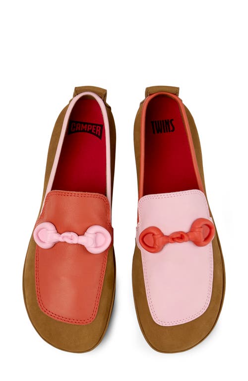 Camper Right Nina Twins Ballet Flats In Brown
