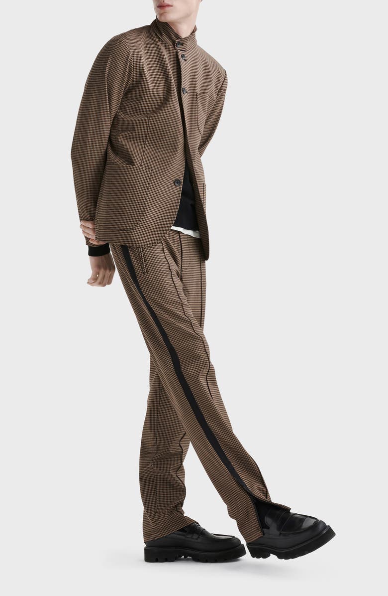 rag & bone Zander Houndstooth Stretch Virgin Wool Pants, Alternate, color, 