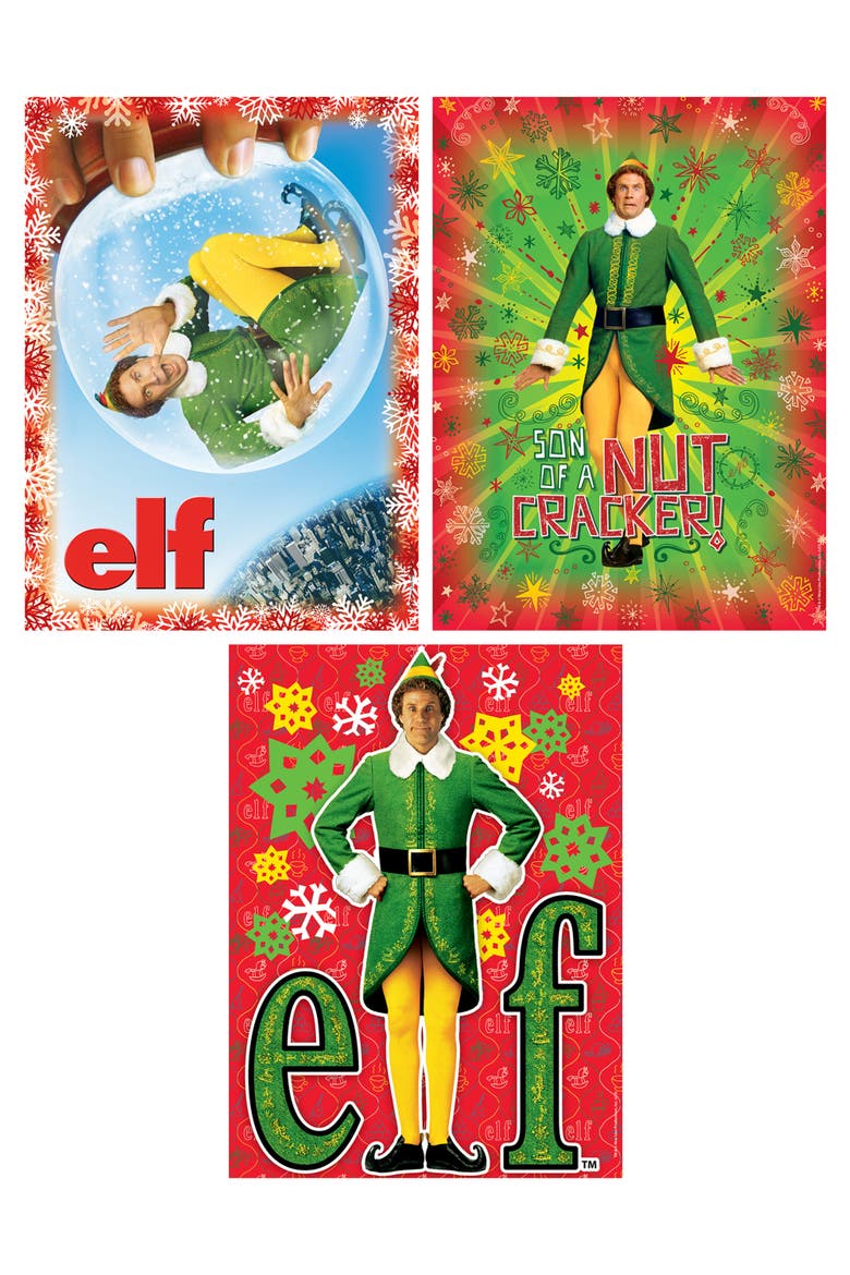 Elf 500 Piece Jigsaw Puzzles 3-Pack, Alternate, color, Multicolor
