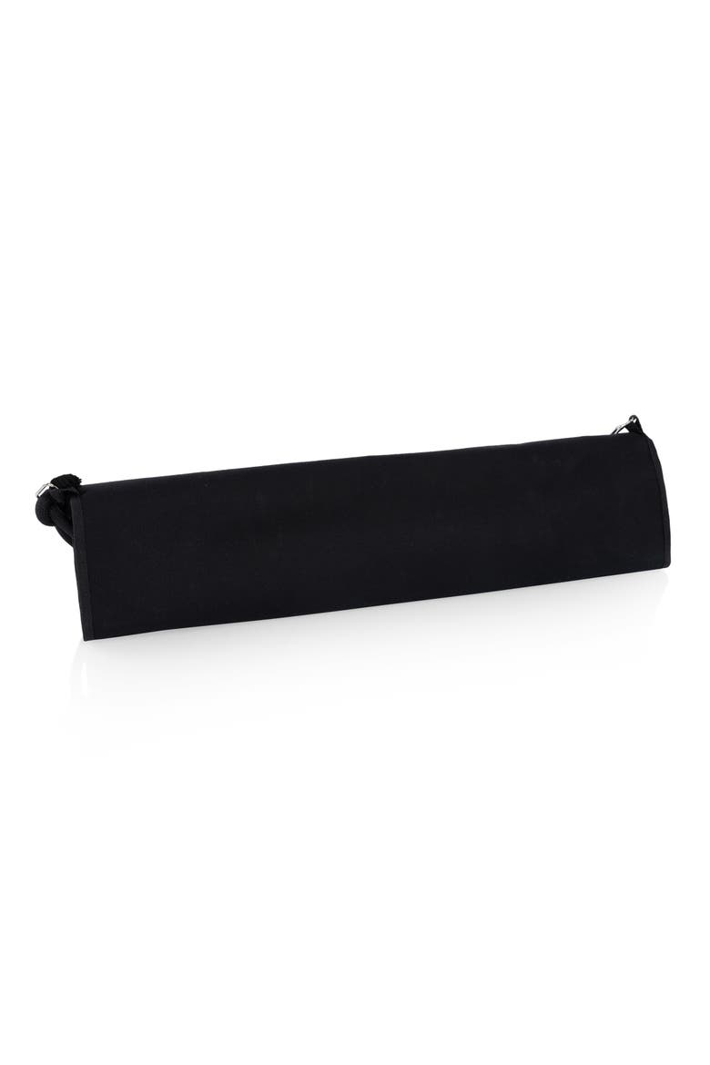 BBQ Roll Up 3 Piece Set - Green Canvas with Beechwood Tools, Alternate, color, Black