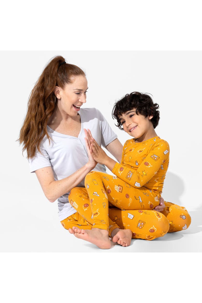 Kids' Basketball Set of 2 Piece Pajamas, Alternate, color, Basketball