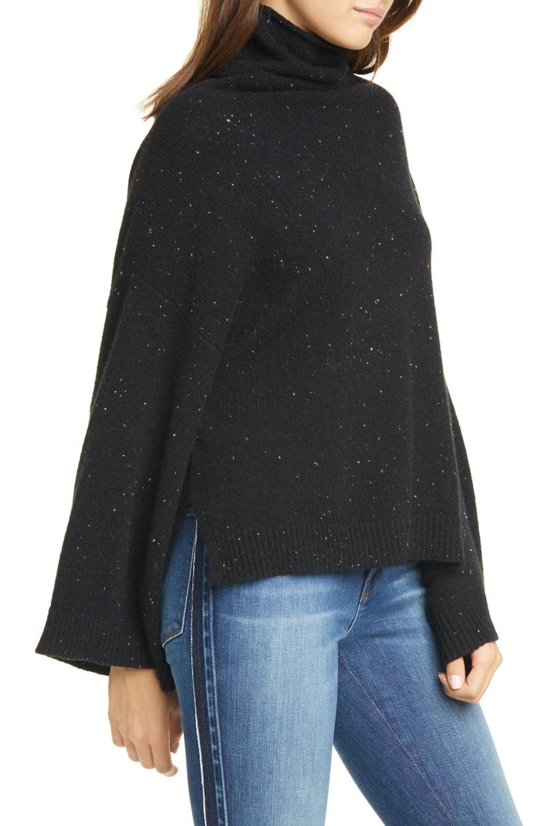 FRAME Funnel Neck Swing Cashmere Sweater, Alternate, color, 