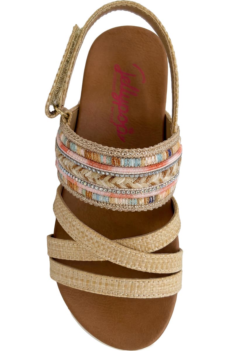 JELLYPOP Kids' Kyan Strappy Sandal, Alternate, color, Natural Multi