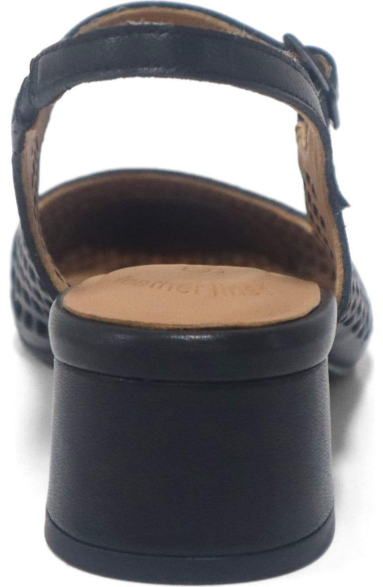 Gentle Souls Gladys Perf Slingback Pump, Alternate, color, Black Leather