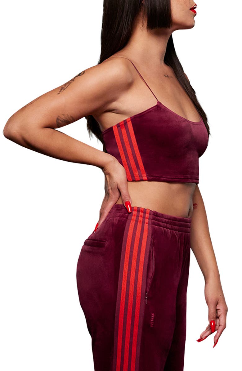 adidas x IVY PARK Velvet Bralette, Alternate, color, 