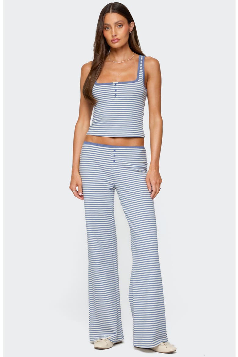 Monti Stripe Wide Leg Pants, Alternate, color, BLUE-AND-WHITE