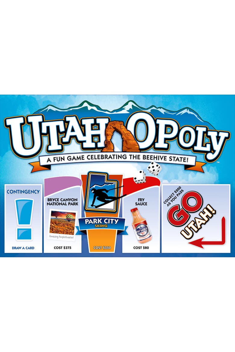 Utahopoly Monopoly Board Game, Main, color, Multicolored