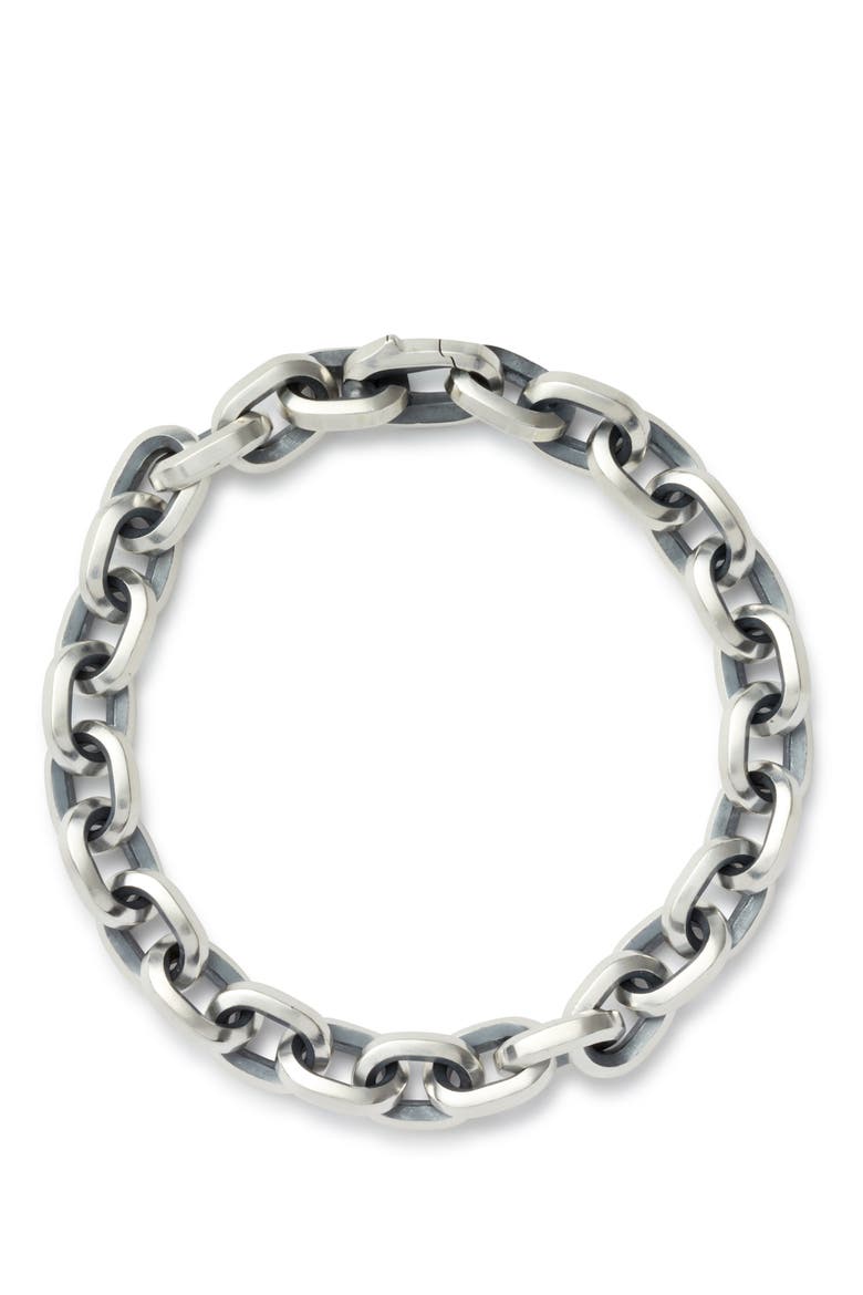 Deco Link Bracelet, 9.5mm, Main, color, STERLING SILVER