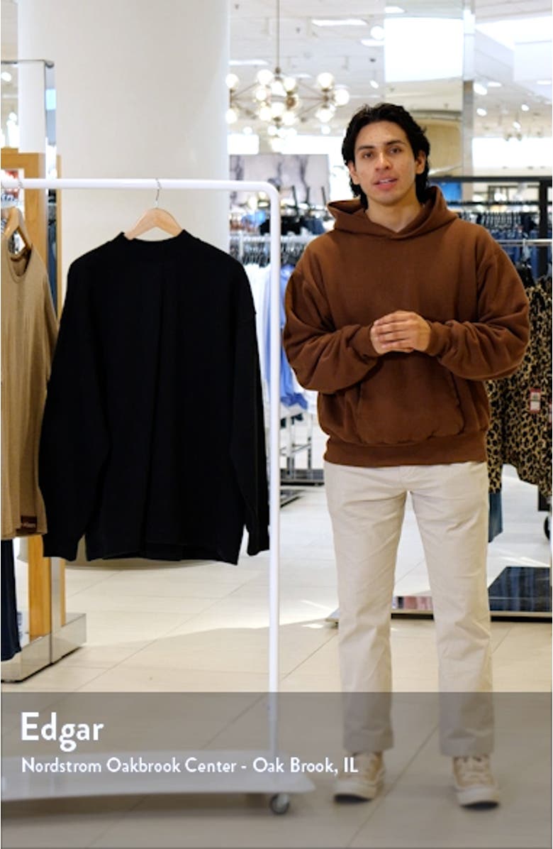 Relaxed Mock Neck Sweatshirt, sales video thumbnail