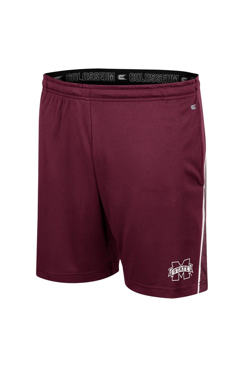 Men's Colosseum Maroon Mississippi State Bulldogs Laws of Physics Shorts, Alternate, color, Maroon