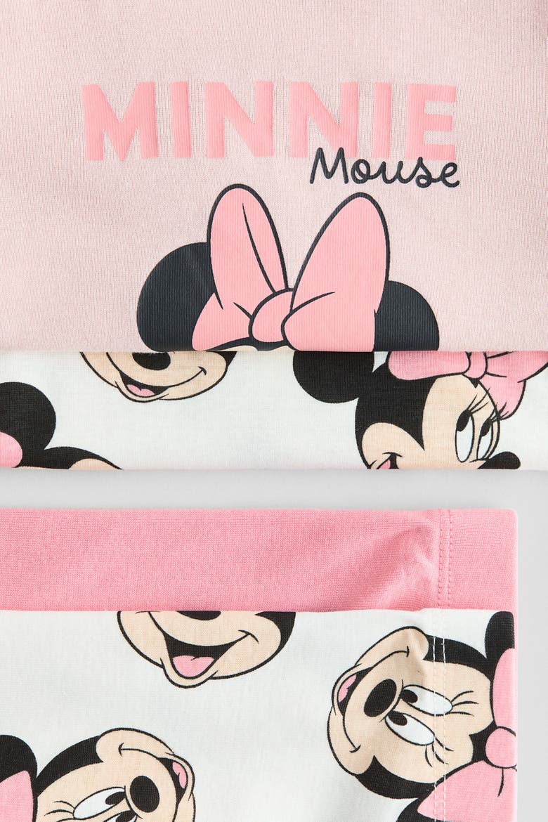2-pack Snug Fit Short Pyjamas, Alternate, color, Pink/Minnie Mouse