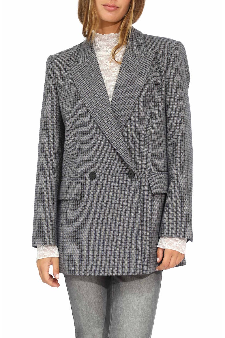 Big Brother Talk Double Breasted Blazer, Alternate, color, BLUE
