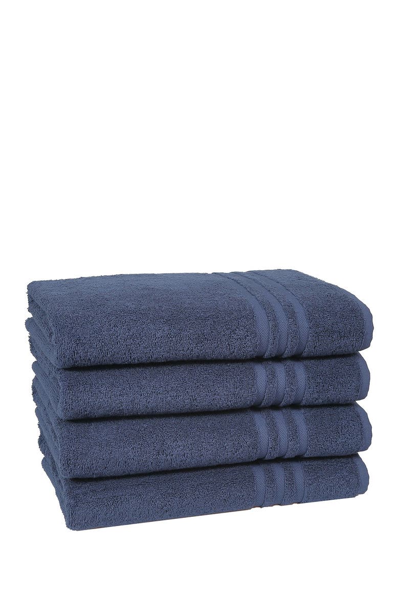 Linum Home Textiles Denzi Bath Towels - Set of 4 - Twilight Blue, Alternate, color, Twilight Blue