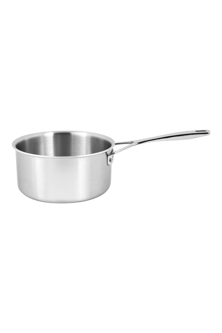 Essential 3-Quart 5-Ply Stainless Steel Saucepan with Lid, Alternate, color, STAINLESS STEEL
