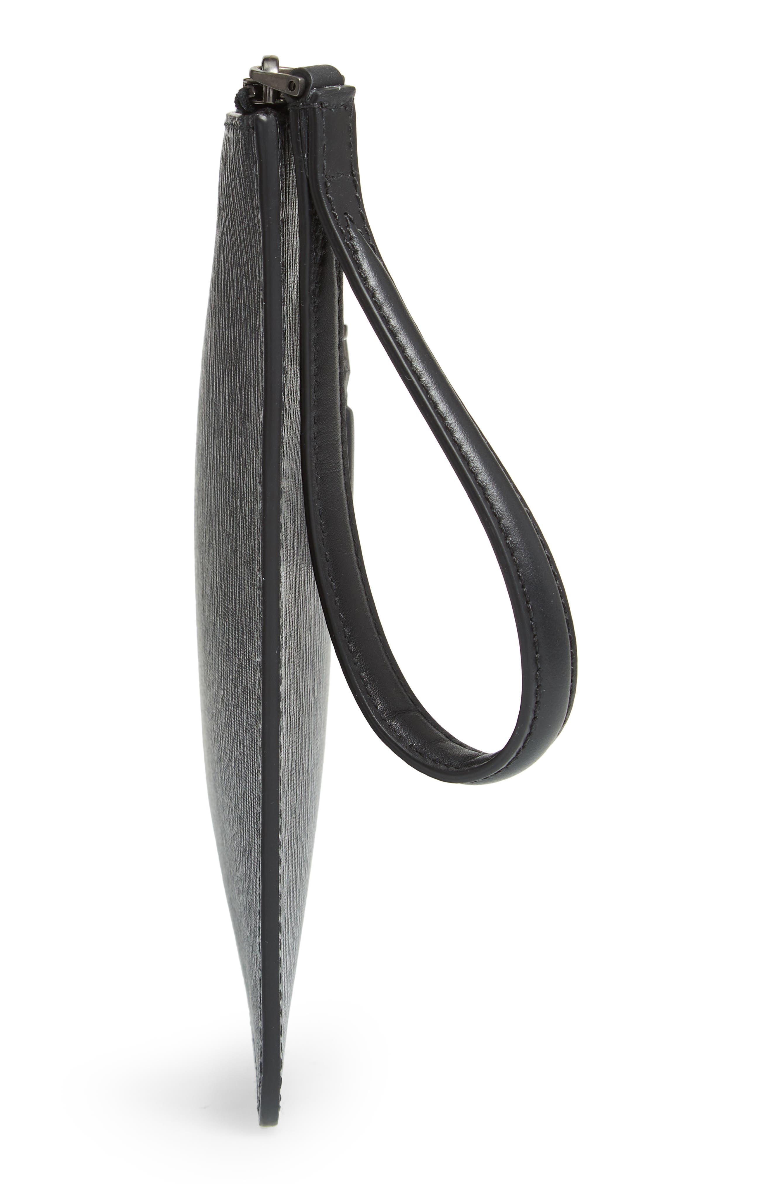 FERRAGAMO Salvatore Ferragamo Revival 3.0 Leather Zip Pouch, Alternate, color, 